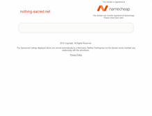 Tablet Screenshot of nothing-sacred.net